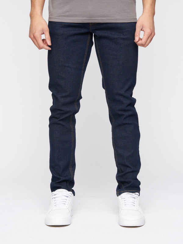Crosshatch Buraca Slim Fit Denim Jeans Indigo Wash