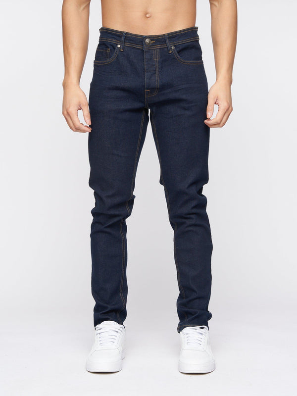 crosshatch Buraca Slim Fit Denim Jeans Indigo Wash