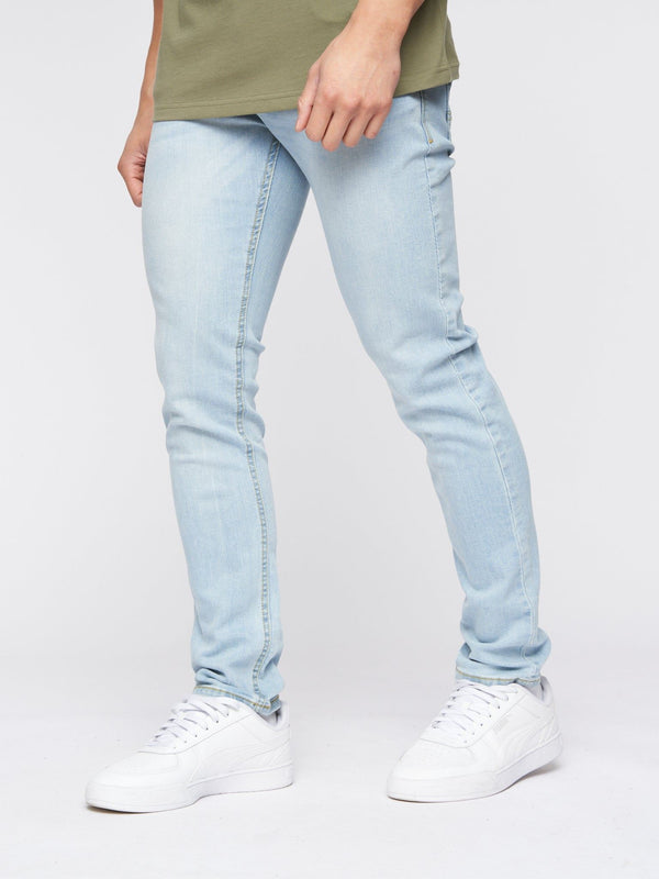 Crosshatch Buraca Slim Fit Jeans Light Wash