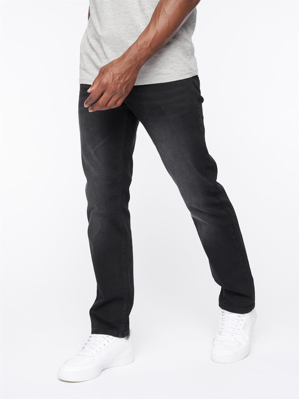 Crosshatch Cadman Straight Jeans Black Wash
