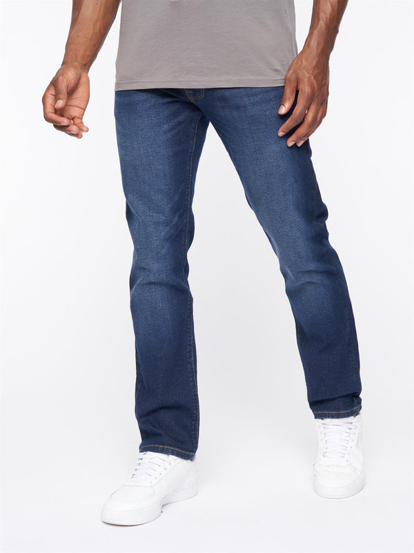 Crosshatch Cadman Straight Jeans Dark Wash