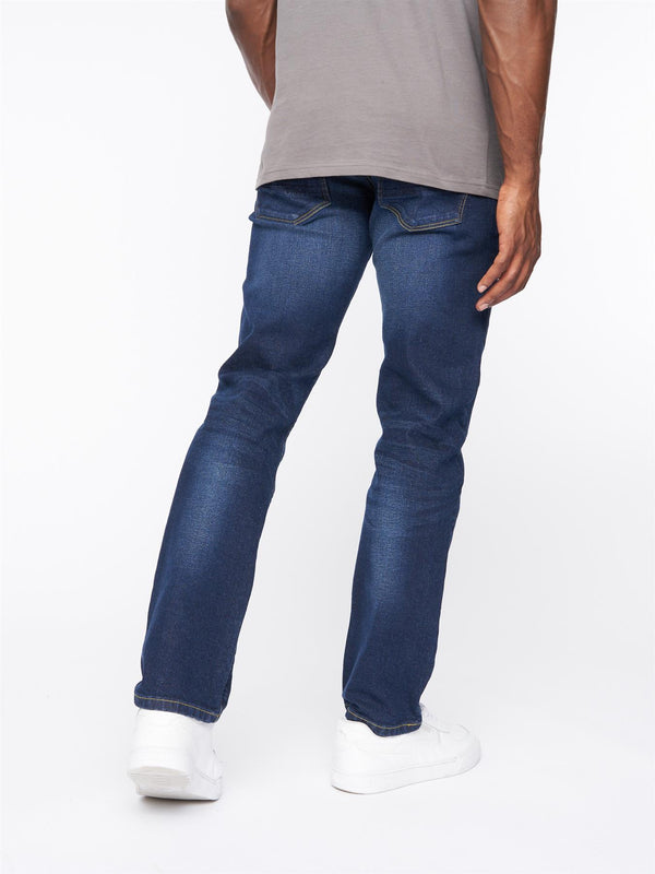 Crosshatch Cadman Straight Jeans Dark Wash