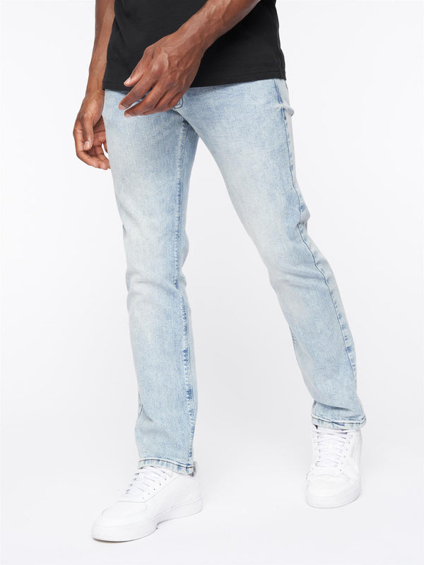 Crosshatch Cadman Straight Jeans Light Wash