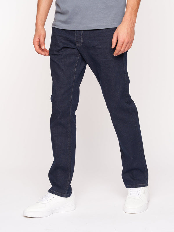 Crosshatch Cadman Straight Jeans Raw Wash