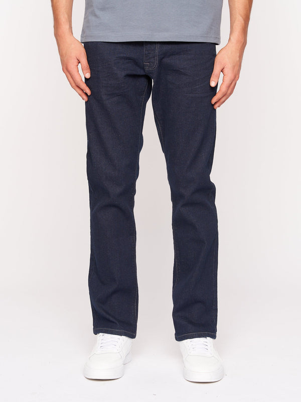 crosshatch Cadman Straight Jeans Raw Wash