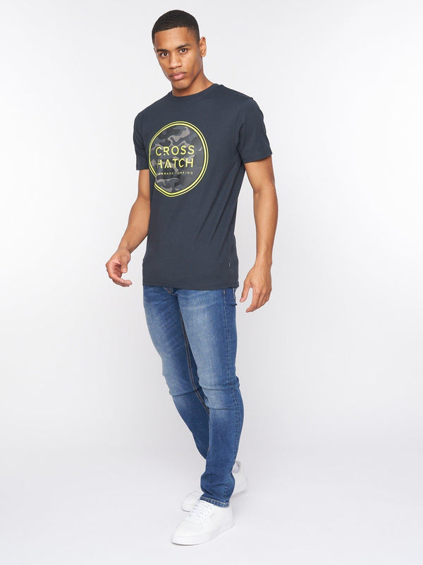 Crosshatch Camalar T-Shirt Navy