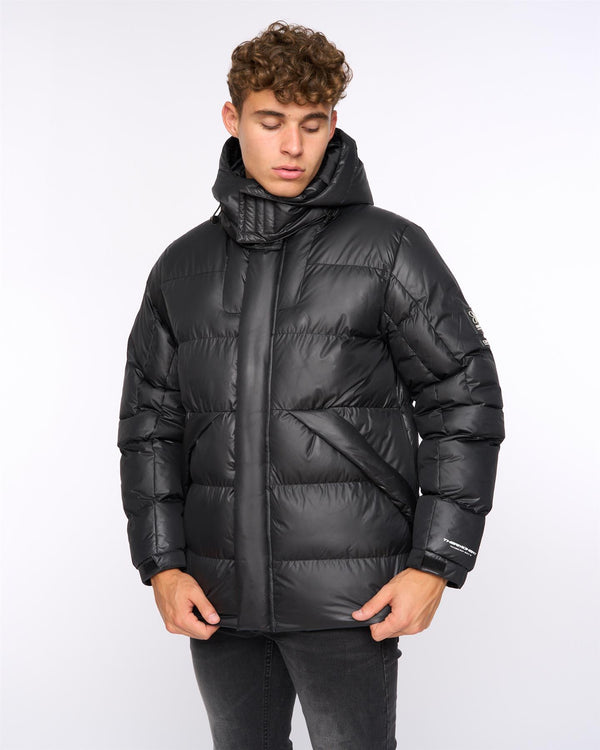 Crosshatch Camptor Panel Jacket Black