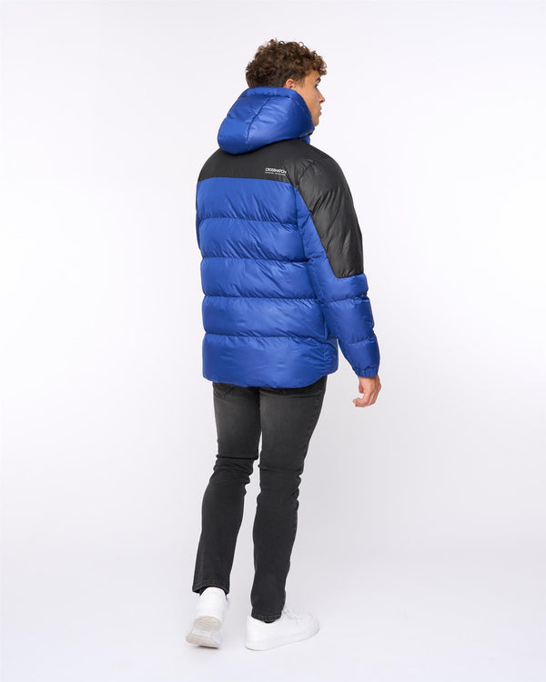 Crosshatch Camptor Panel Jacket Blue