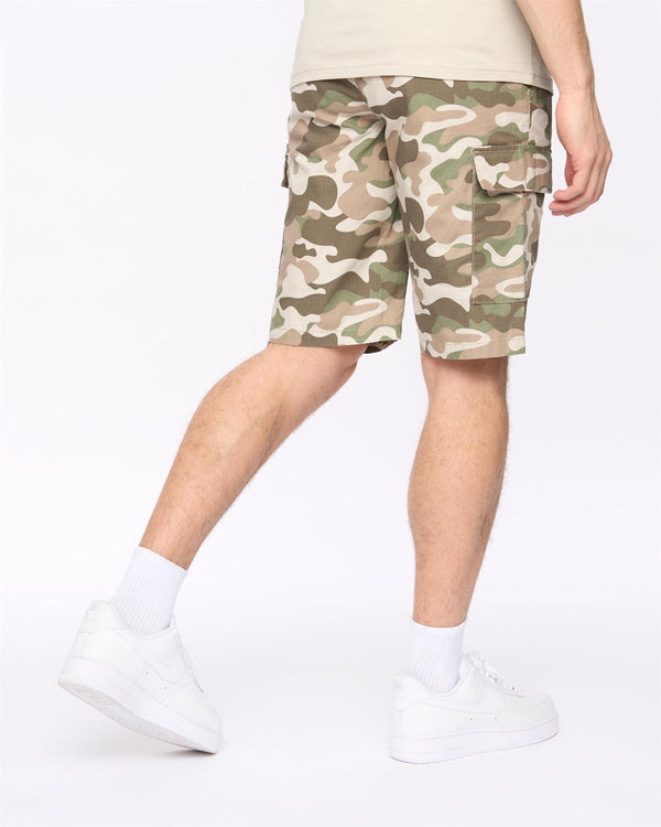 Crosshatch Camtort Camo Shorts Pebble
