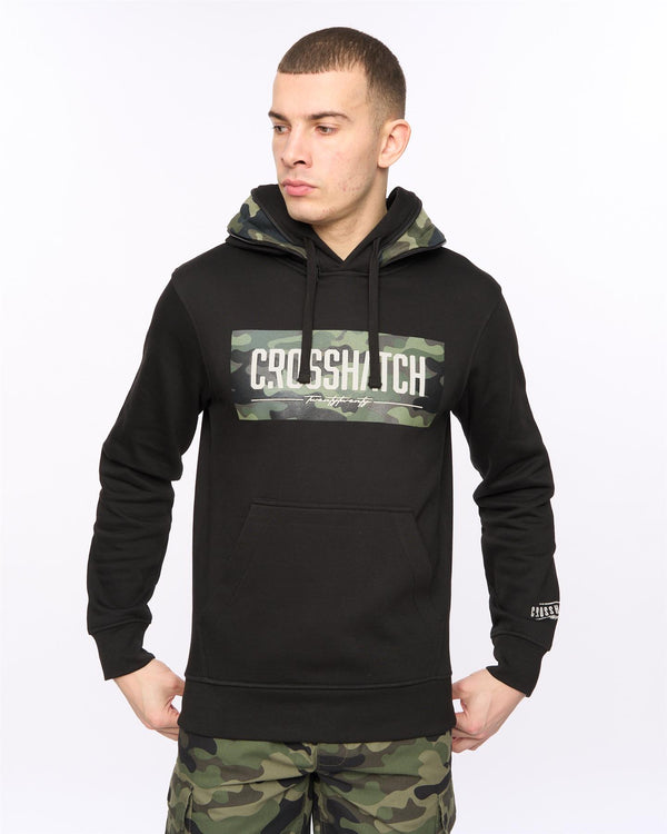 crosshatch Camtort Hoodie Black