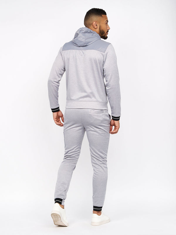 Crosshatch Catmoore Zip Thru Tracktop Grey