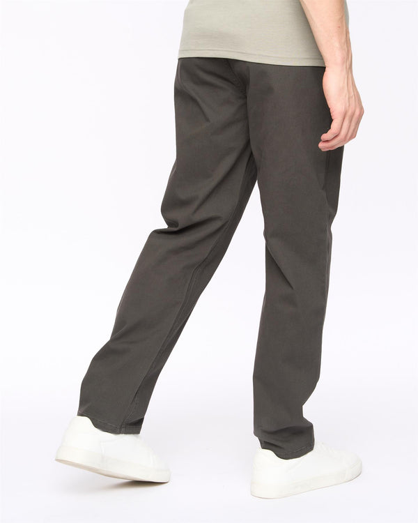 Crosshatch Chalford Baggy Chinos Anthracite