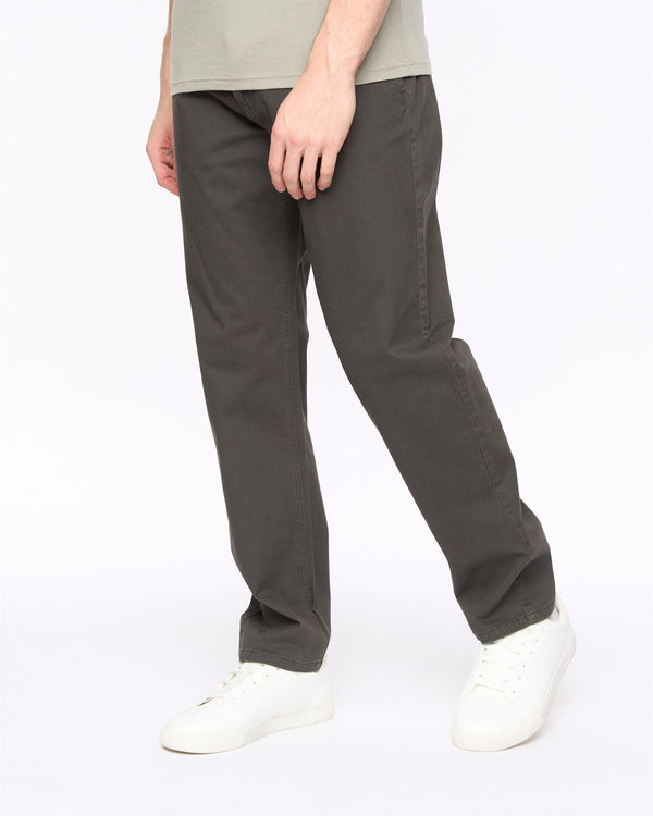 crosshatch Chalford Baggy Chinos Anthracite