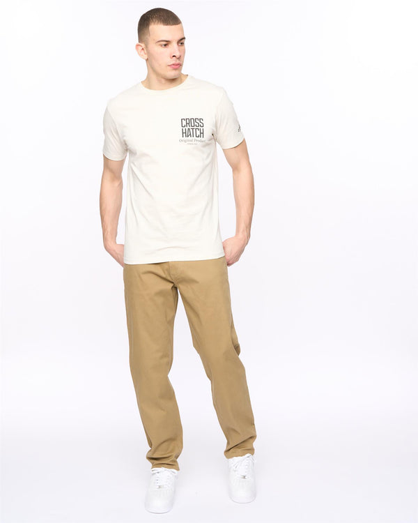 Crosshatch Chalford Baggy Chinos Biscuit