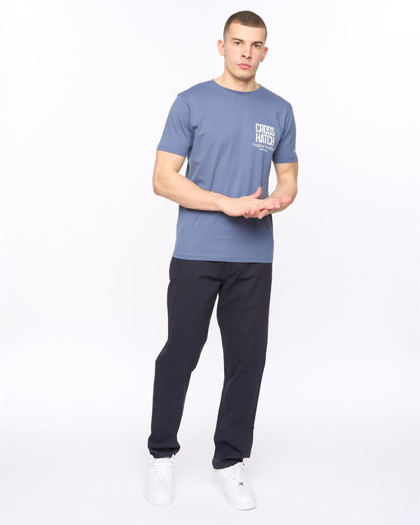 Crosshatch Chalford Baggy Chinos Navy
