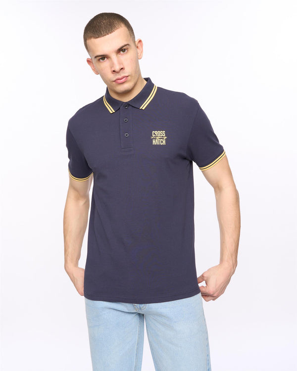 crosshatch Changra Polo Blue Night