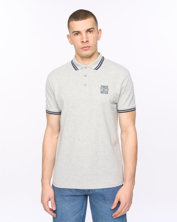 crosshatch Changra Polo Grey Marl
