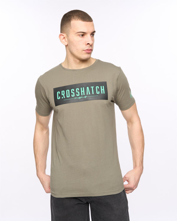 Crosshatch Changra T-Shirt Dark Sage