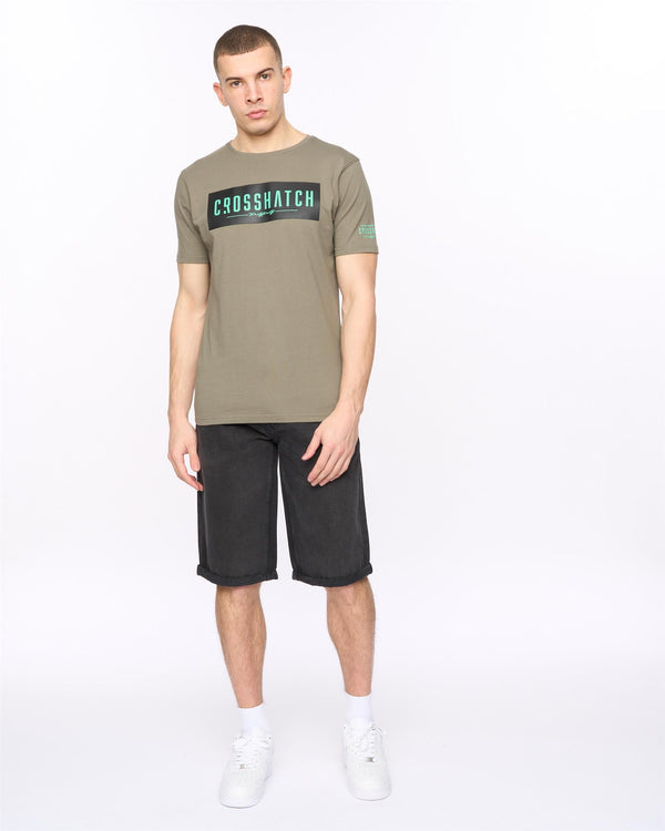 Crosshatch Changra T-Shirt Dark Sage