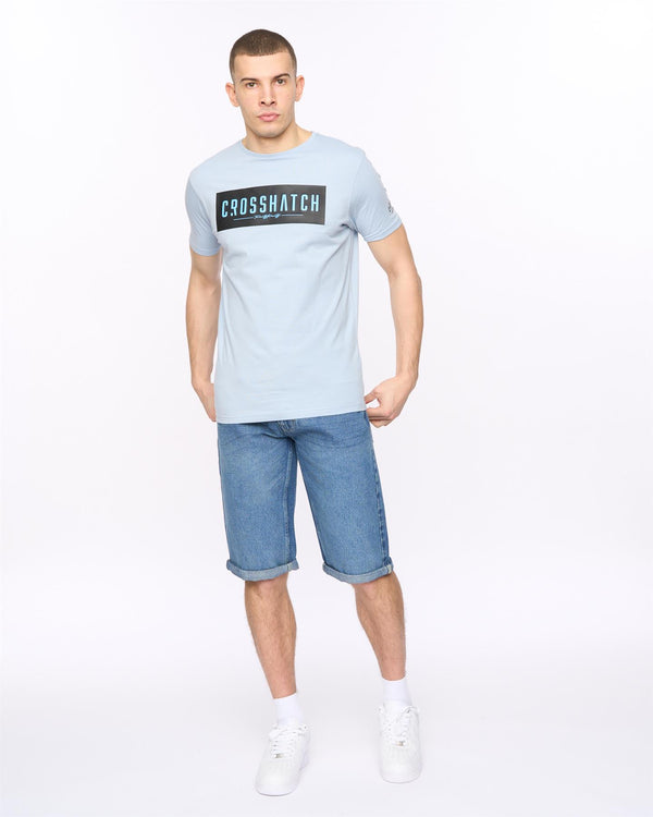 Crosshatch Changra T-Shirt Light Blue