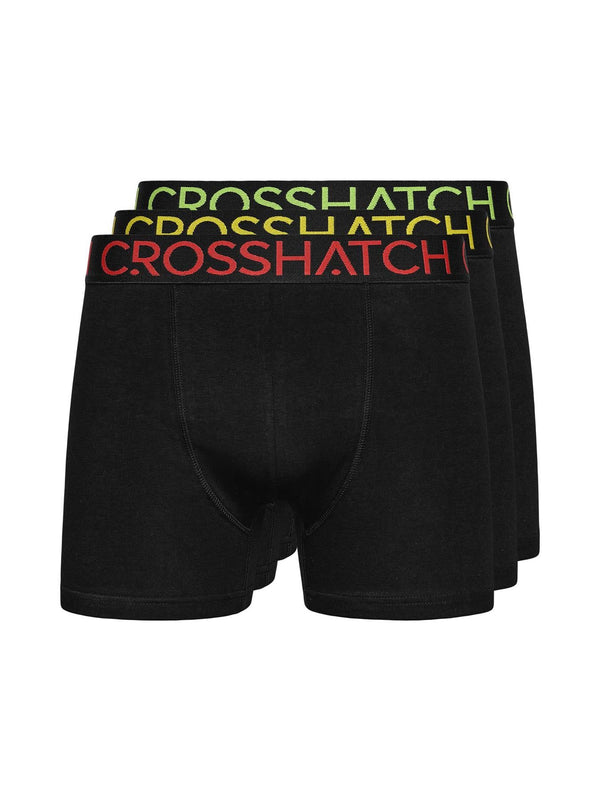 Crosshatch Chasma Boxers 3pk Black