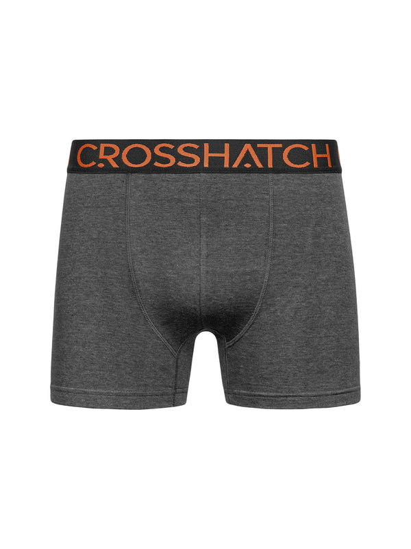 Crosshatch Chasma Boxers 3pk Charcoal Marl