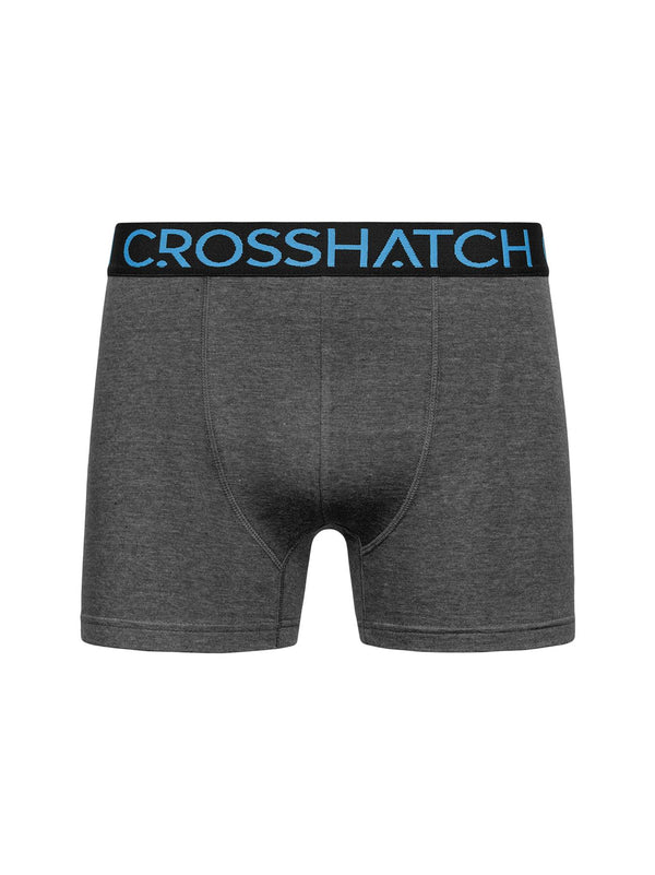 Crosshatch Chasma Boxers 3pk Charcoal Marl