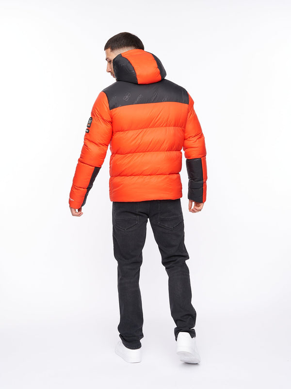 Crosshatch Chemerley Hooded Jacket Orange