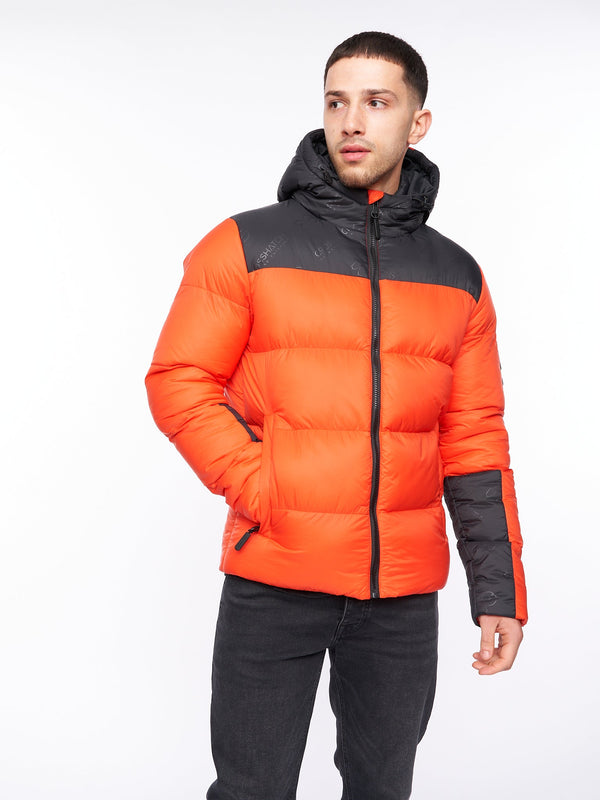 crosshatch Chemerley Hooded Jacket Orange