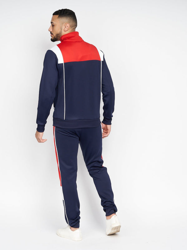 Crosshatch Chinooks Tracksuit Navy/Red
