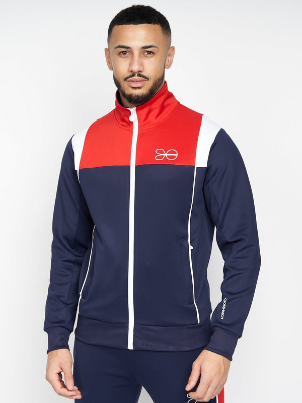 Crosshatch Chinooks Tracksuit Navy/Red