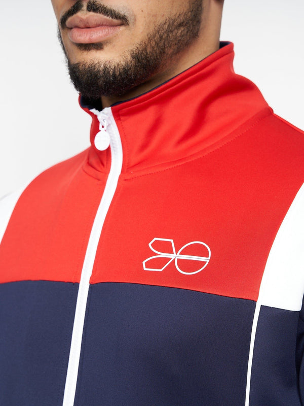 Crosshatch Chinooks Tracksuit Navy/Red