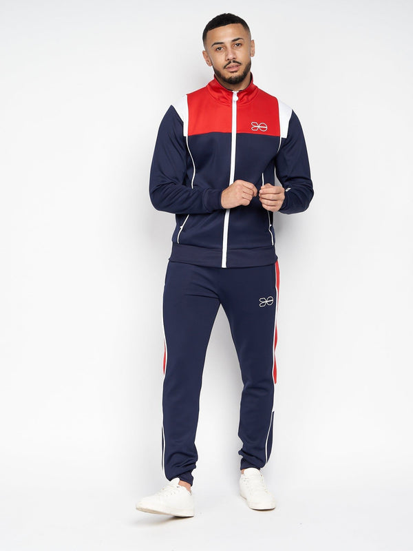 crosshatch Chinooks Tracksuit Navy/Red