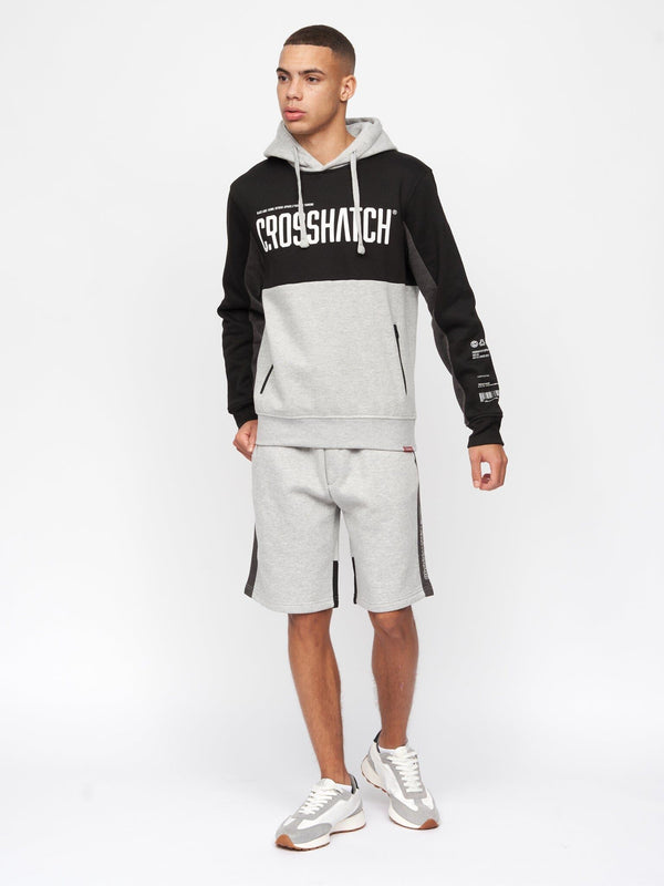 Crosshatch Compounds Hoodie Black/Grey Marl