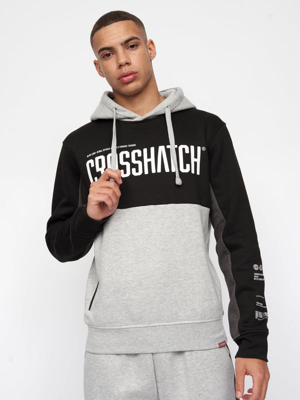 crosshatch Compounds Hoodie Black/Grey Marl