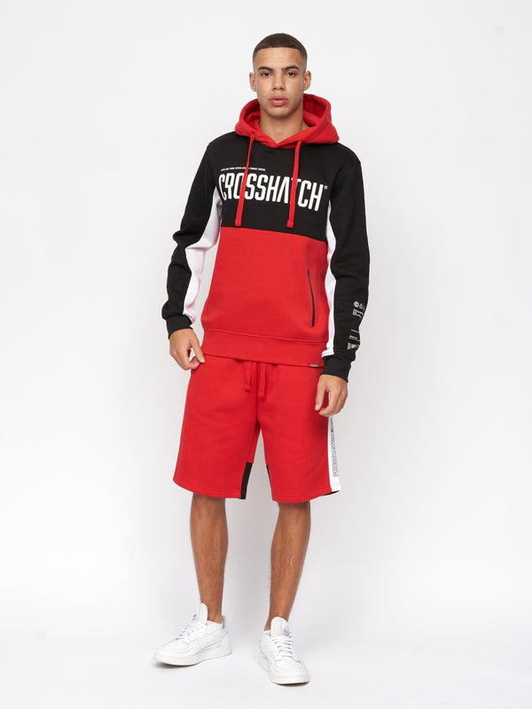Crosshatch Compounds Hoodie Black/Red