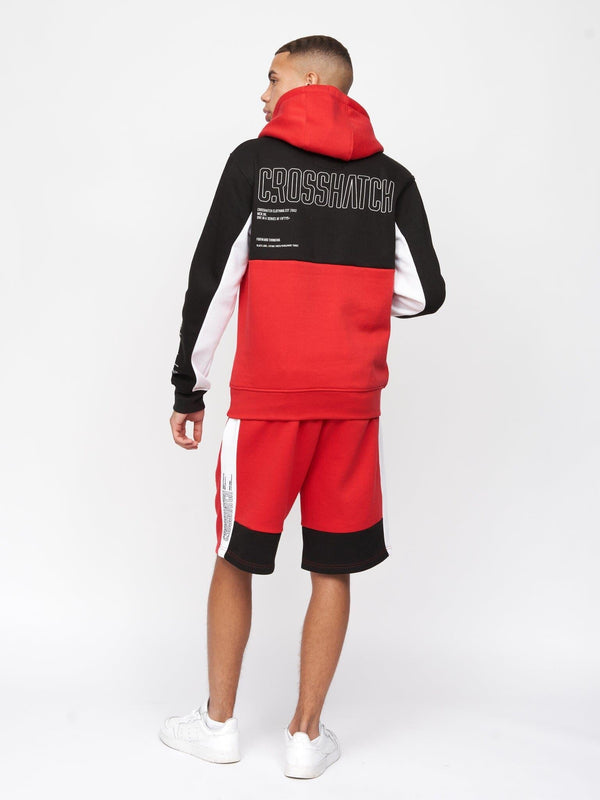 Crosshatch Compounds Hoodie Black/Red