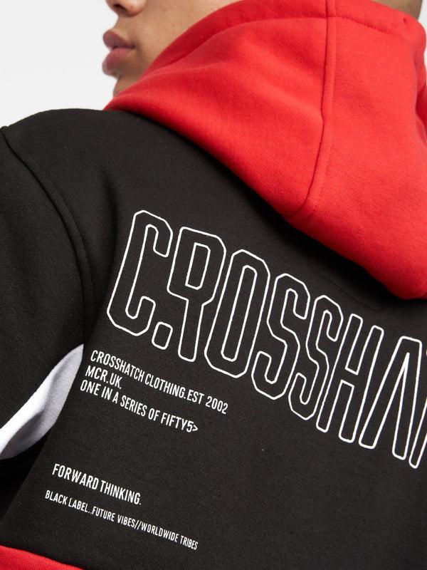 Crosshatch Compounds Hoodie Black/Red