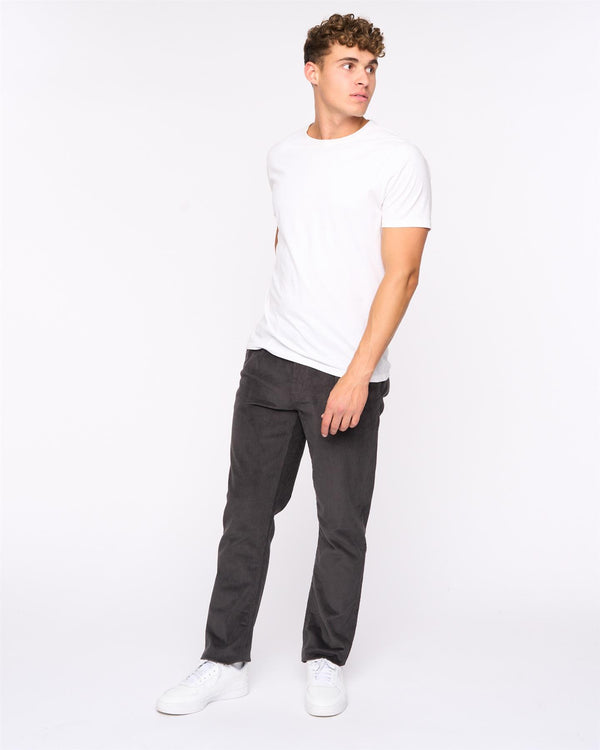 Crosshatch Cordout Loose Pants Anthracite