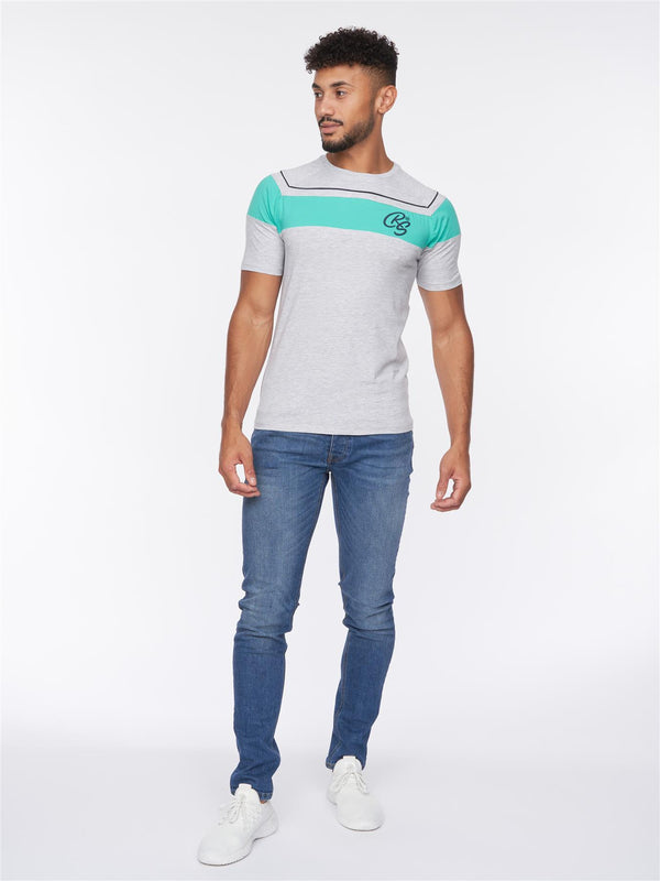 Crosshatch Craftore T-Shirt Grey Marl