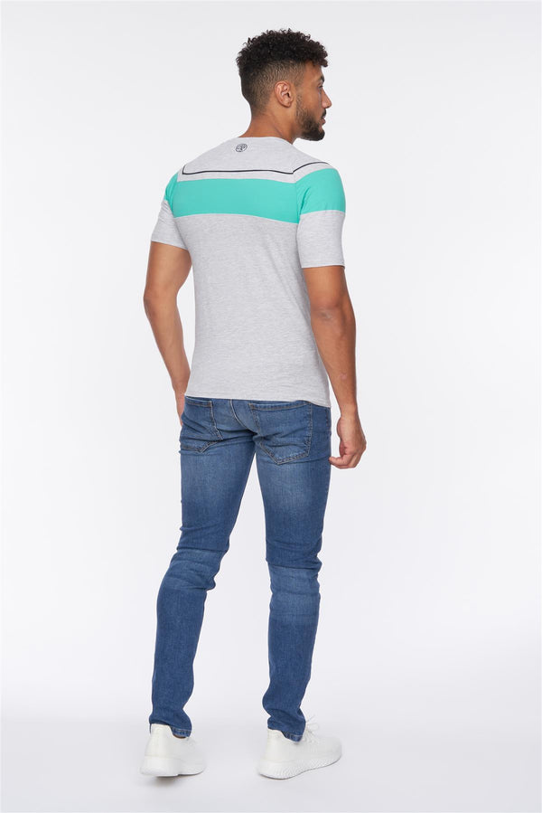 Crosshatch Craftore T-Shirt Grey Marl