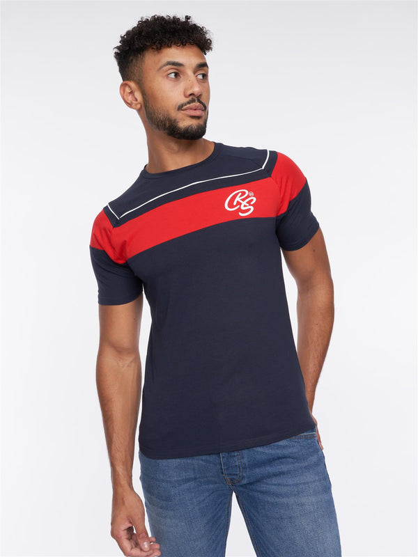 Crosshatch Craftore T-Shirt Navy