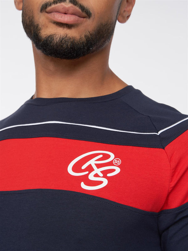 Crosshatch Craftore T-Shirt Navy