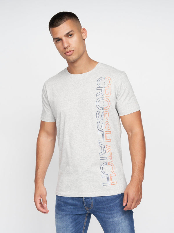 Crosshatch Cramtar T-Shirt 2pk Navy/Grey Marl