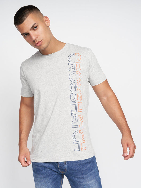 Crosshatch Cramtar T-Shirt 2pk Navy/Grey Marl