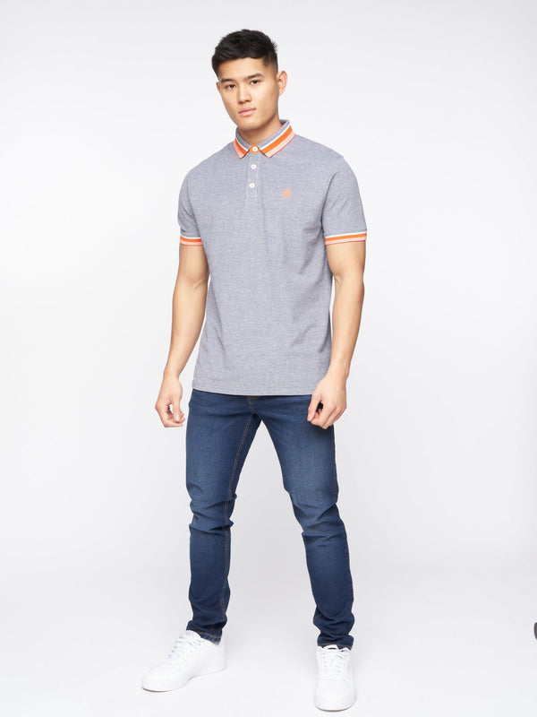 Crosshatch Cratmoore Polo Dark Grey Marl