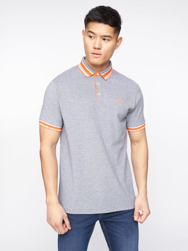 Crosshatch Cratmoore Polo Dark Grey Marl