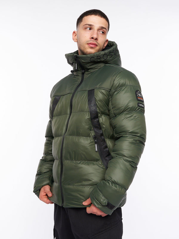 Crosshatch Craystore Hooded Jacket Olive