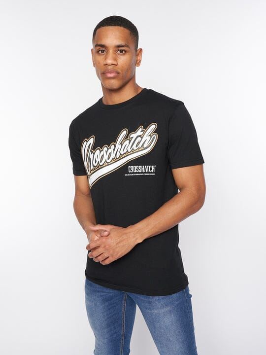 crosshatch Cronstand T-Shirt Black