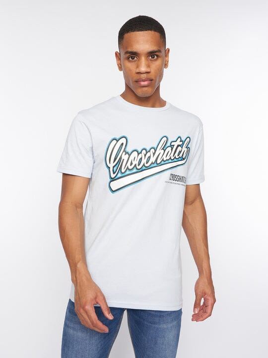 Crosshatch Cronstand T-Shirt Light Blue